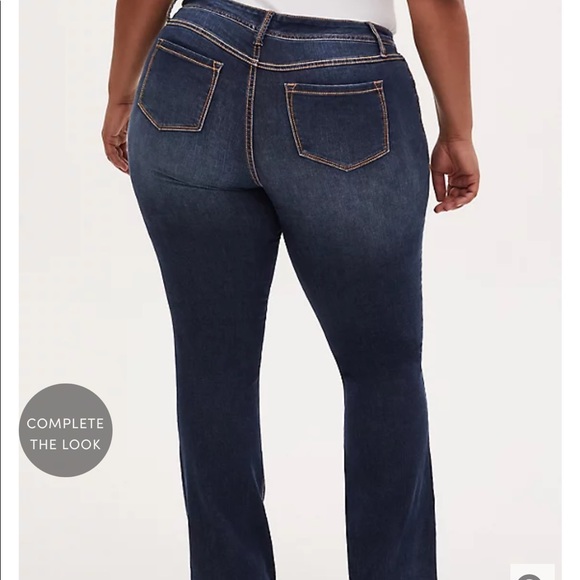 NWT Torrid Sim Boot Jean Mid Rise Medium Wash Size 20T - Picture 4 of 15